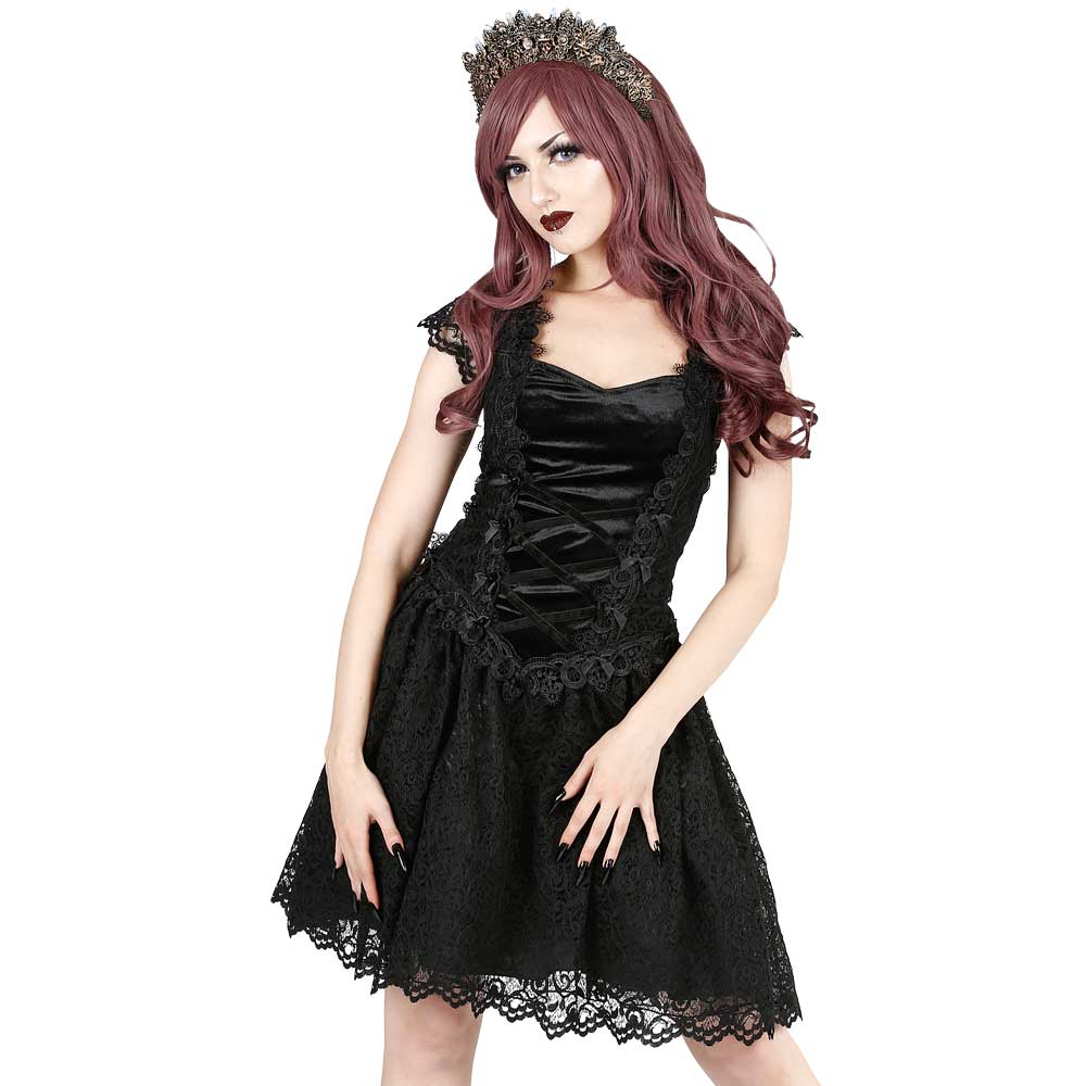 Sinister - 1001 Short dress - Black Product image